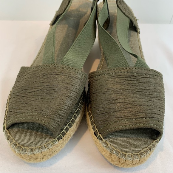 Toni Pons Teide-P Espadrille Wedge Slingback Sandal Khaki Green EU 37-US 6.5 - Picture 2 of 11